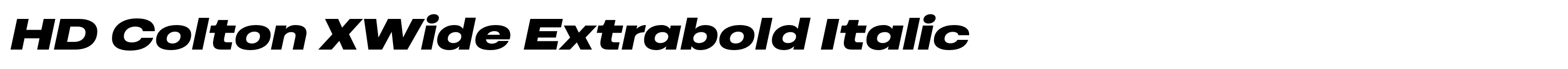 HD Colton XWide Extrabold Italic